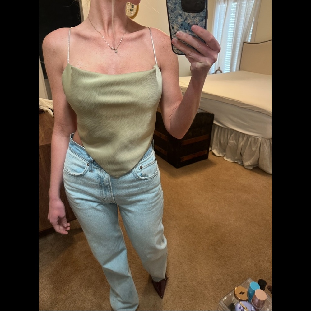 Elegant Cream Spaghetti Strap Top